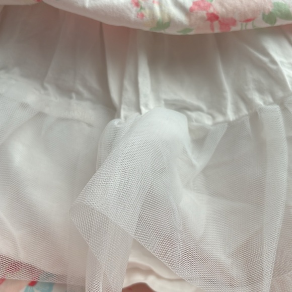 Janie and Jack Floral Dress Tulip pink Size: 6-12 Months - Picture 8 of 9